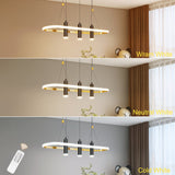 Javeriah 4 - Light Black/Gold Dimmable LED Pendant Light T3177P284002