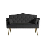 BLACK 2 SEATER SOFA W588P165685