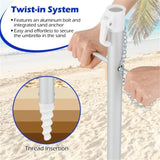 6.5 Feet Beach Umbrella - Multicolor 54266523