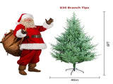 6FT Curved Christmas Tree green PE tree with 830 Tips, irregular shape, realistic appearance and a 08080708