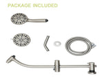 Multi Function Dual Shower Head - Shower System with 4.7" Rain Showerhead, 7-Function Hand Shower, W124361937