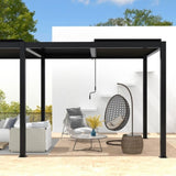 8610J Louver Pergola 10x19FT Aluminum Frame & Louvers W2089P187637