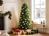 6FT Narrow Pencil Artificial Christmas Tree , Pre-Lit Warm White LEDs, Flame-Retardant PVC, Easy 16463807