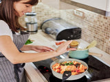 9Pcs Nonstick Cookware Set Kitchen Pots and Pans Set With Detachable Handles Tempered Glass Lids 85120583