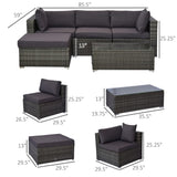 Pieces Patio Furniture Set 19610290