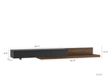 Modern TV Stand LED Lights , Entertainment Center Wooden TV Stand, TV Stand Desk Media Cabinet W1321P400994