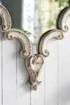 ZUN 30" x 23.5" Artistic White Diamond Scrollwork Mirror, Home Accent Mirror for Living Room, Entryway, W2078124361