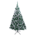 ZUN 7FT Spray White PVC Christmas Tree 870 Branches 85031935