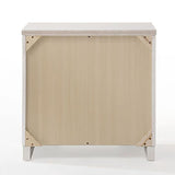 White High Gloss 3-Drawer Nightstand B062P191043