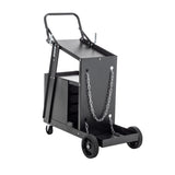 ZUN 2-Tier 4 Drawers Welding Cart, Welder Cart with 265LBS Static Weight Capacity, 360&deg; Swivel Wheels, W1422P160702