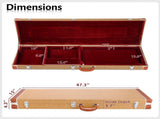 High Grade Electric Guitar Square Hard Case Flat Yellow 11803974