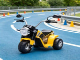 Yellow 6V Kids Electric Motorcycle 3-Wheels Motorbike Ride-On Dirt Bike with Realistic Sounds for 88864250