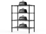 48 inch 4-Tier Metal Wire Shelving Unit, Adjustable Storage Rack for Kitchen, Garage, or Living 42419783