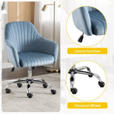 Accent chair Modern home office leisure chair with adjustable velvet height and adjustable W1521108560