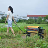 Wagon Cart Garden cart trucks make it easier to transport firewood TC1840BKG W22755691