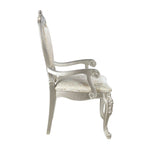 ZUN ACME Bently ARM CHAIR Fabric & Champagne Finish DN01370