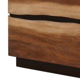 Smokey Walnut and Coffee Bean 2-drawer Nightstand B062P145565
