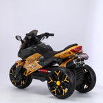 ZUN Kids Motorcycle Ride-On Motorcycle 3-Wheels Battery Powered Motorbike Rechargeable 12 V kids ride on W1760P252056