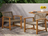 HAMPTON WOOD AND WICKER DINING CHAIR 60400.00