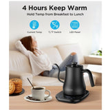 ZUN Gooseneck Electric Kettle with Temperature Control, 27oz Rapid Heating Electric Kettle for Pour Over 89962004