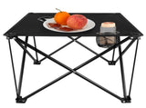 Compact Foldable Outdoor Side Table No-Tool Setup, Water-Resistant 600D Fabric, Steel X Holds 44 99486404