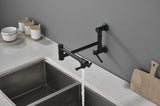 Wall mounted Filler Faucet, Modern Brass Filler Two-Attachment Wall Mount Folding Kitchen W2287P184446
