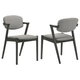 Brown Grey and Black Dining Chair B062P153895