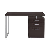 3-Drawer Office Desk in Cappuccino Finish B016P163565