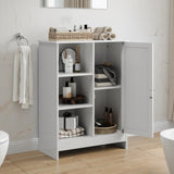 Bathroom Cabinet, Kitchen Freestanding Storage Rack, 23.62" x 11.81" x 31.5" Floor Storage Cabinet W1706P318068
