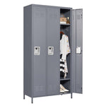 ZUN 3 Door 72"H Metal Lockers With Lock for Employees,Storage Locker Cabinet for Home Gym Office School 58081242