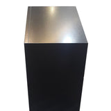 Wooden Nightstand with 2 Drawers and 1 Tray in Black Finish B016P252896