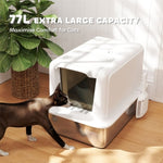 ZUN Cat Litter Box、Cat Litter Box Enclosure 77756697