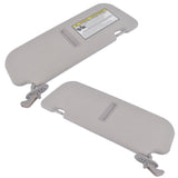 Set of 2 Sun Visor Left and Right Side Gray Fit for Hyundai Veloster 1.6L l4 2012-2015 93124603