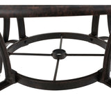 ZUN Outdoor Cast Aluminum Circular Dining Table, Bronze 59159.00