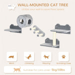 ZUN Cat Wall Shelves/Cat Trees /Cat Climbing Tower （Prohibited by WalMart） 83751215