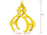 4 Claw Timber Log Lifting Logging Tongs Grabber Tong 32" 53224789