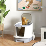 ZUN Cat Litter Box、Cat Litter Box Enclosure 54697067