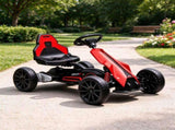 Red 12V Kids Electric Go Kart with EVA Tires, 2 Speeds, Adjustable Seat & Safety Belt 61127002