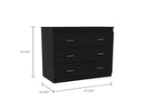 Montclair 3-Drawer Dresser Black B06280065