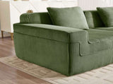 Martha Armless Sofa W/Pillow Corduroy -Green W3041P353177