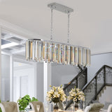 (Same as W1340P189407/L5018) Modern Oval Crystal ceiling chandelier Luxury Home Decor Light Fixture