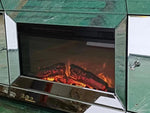 ZUN W 57" X D 13.8 " X H 19.7" Flash silver combination TV fireplace cabinet W1005P156722