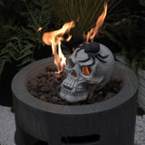 ZUN Demon Skull,Suitable for Outdoor Fireplace and Fire Pit, Halloween Decoration 49538036