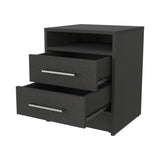Philadelphia Nightstand, Two Drawers, Concealed Shelf B128P148956