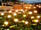 10 solar garden lights outdoor, firefly solar wind swing, IP4X waterproof solar outdoor 52708060