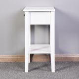 White Bathroom Floor-standing Storage Table with a Drawer 29200245