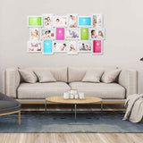 18 Pictures Frames Collage for Photos in 4" x 6" Glass Protection Display Wall Mounting Gallery Home 79719624