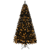 ZUN 6 FT Pre-lit Artificial Christmas Tree, Hinged Xmas Pine Tree with 900 Branch Tips, 250 Lights and 36432400