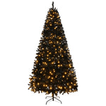 ZUN 7 FT Pre-lit Artificial Christmas Tree, Hinged Xmas Pine Tree with 1250 Branch Tips, 400 Lights and 78587310