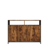 ZUN Sideboard, storage cabinet with open shelves for kitchen dining room living room, industrial style, W1321126671